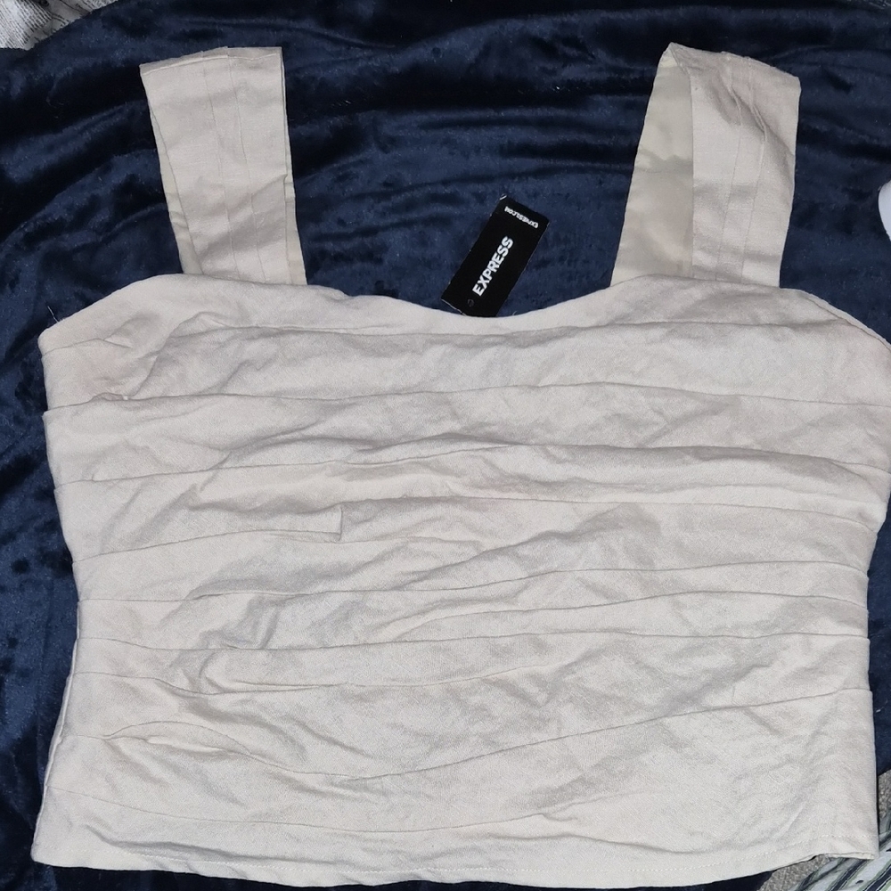 Express Women's Cream Top